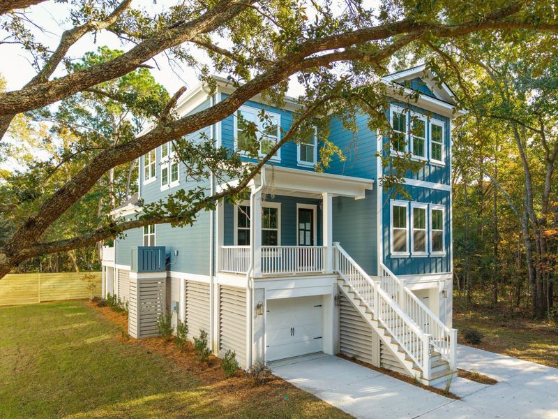 Front exterior of a new home in , Mount Pleasant, SC, highlighting curb appeal (Image 33).