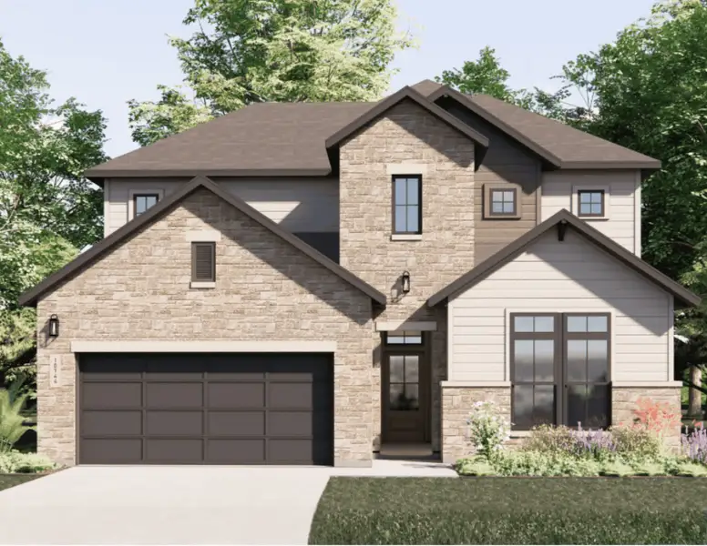 Front exterior of a home in the Megan's Landing community, located in Castroville, TX (Image 13). Front exterior of a home in the Megan's Landing community, located in Castroville, TX (Image 13).