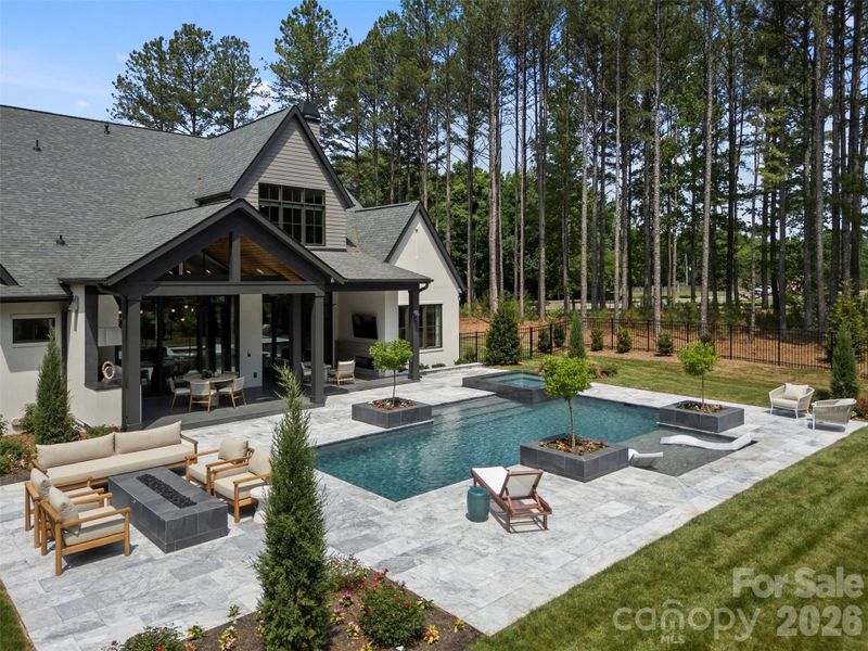 Exterior details and patio area of a home in , Charlotte (Image 3). Exterior details and patio area of a home in , Charlotte (Image 3).