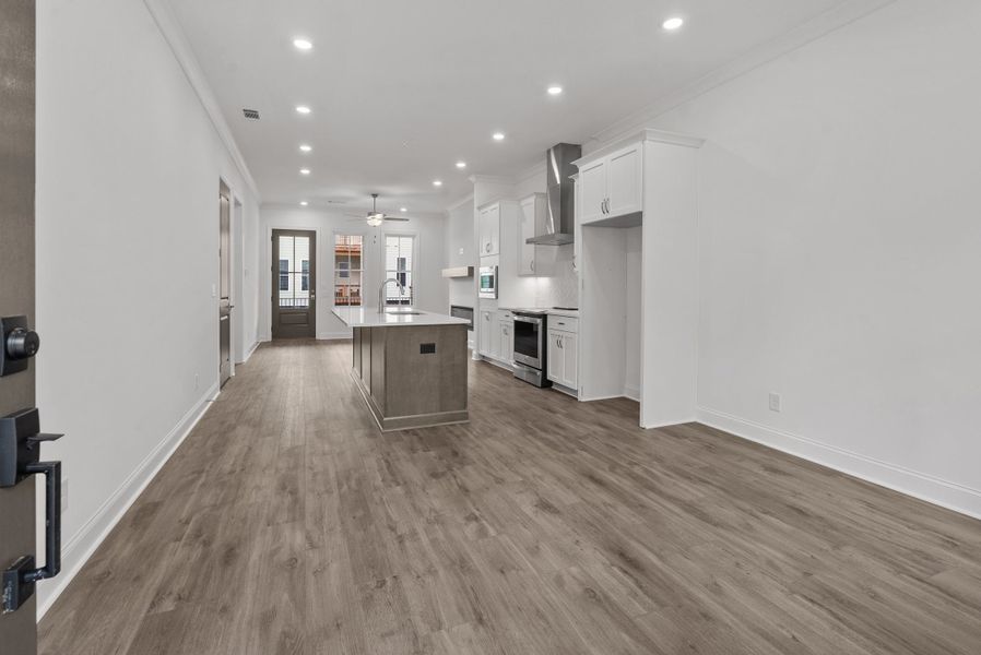 Representative unfurnished interior of a home built from the The Barrett II by The Providence Group in Waterside Condos, Peachtree Corners (Image 12). Representative unfurnished interior of a home built from the The Barrett II by The Providence Group in Waterside Condos, Peachtree Corners (Image 12).