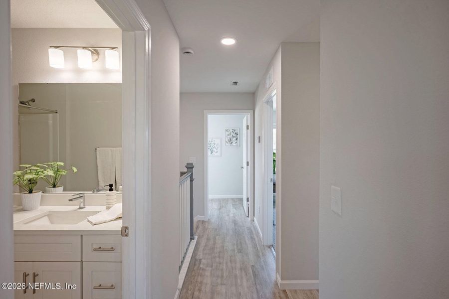 Furnished interior view inside a new home in , Jacksonville (Image 16).