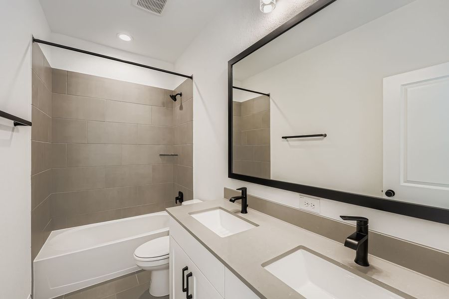 Furnished interior view inside a new home in The Porch at Du Pre, Buda (Image 6).