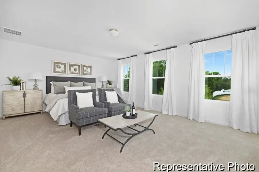 Furnished interior view inside a new home in Nathans Ridge, Lillington (Image 13). Furnished interior view inside a new home in Nathans Ridge, Lillington (Image 13).