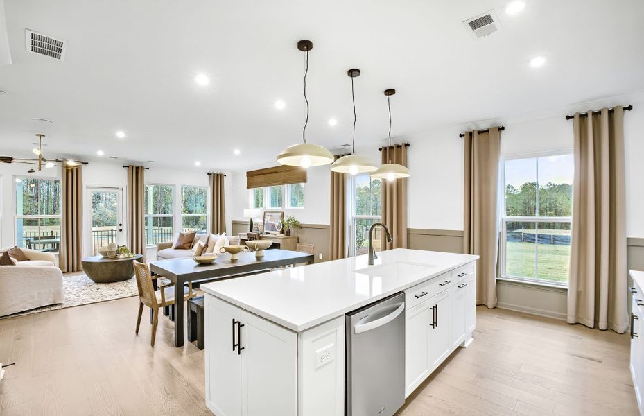 Furnished interior in a model home at Ansley Towns in Cumming (Image 4).