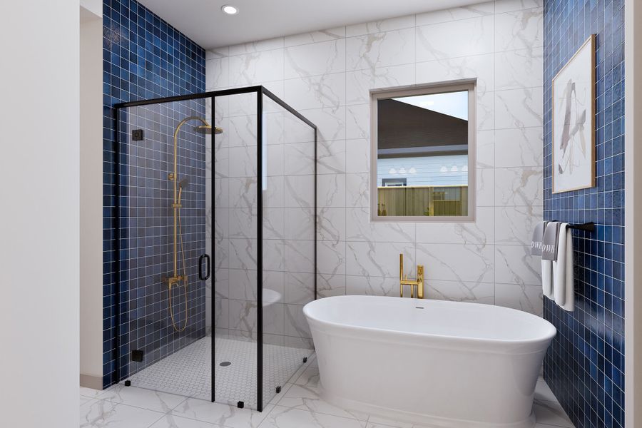 The Brenner - Optional Freestanding Tub w Shower