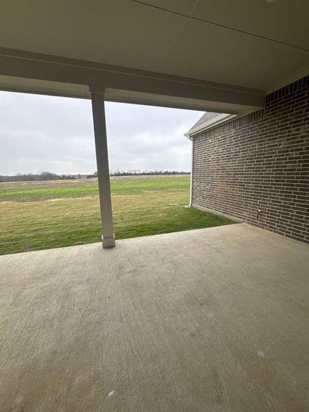 Exterior details and patio area of a home in Fannin Ranch, Leonard (Image 3). Exterior details and patio area of a home in Fannin Ranch, Leonard (Image 3).