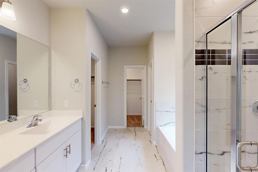 Furnished interior view inside a new home in The Preserve, Justin (Image 10).