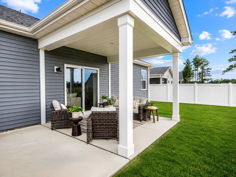 Representative exterior details of a home built from the The Cherry Grove by Chesapeake Homes in Heritage Park at Longs, Longs (Image 3).