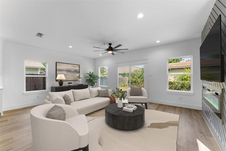 Furnished interior view inside a new home in , Dallas (Image 5). Furnished interior view inside a new home in , Dallas (Image 5).