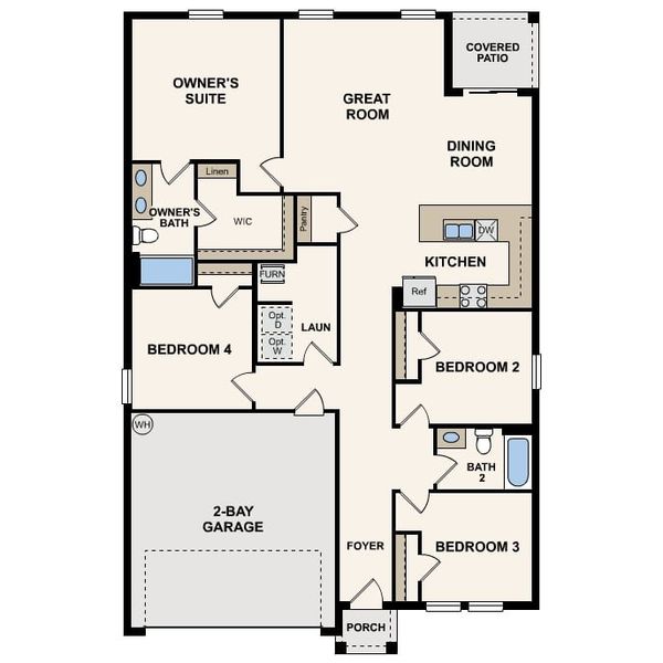 2D floor plan layout for the Quail Ridge by Century Complete in Bennah Oaks, Belleview, FL (Image 2). 2D floor plan layout for the Quail Ridge by Century Complete in Bennah Oaks, Belleview, FL (Image 2).