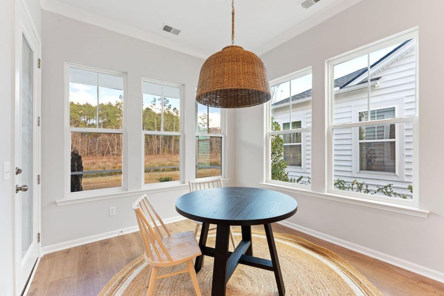 Furnished interior view inside a new home in Horizons at Summers Corner | 55+, Summerville (Image 2).