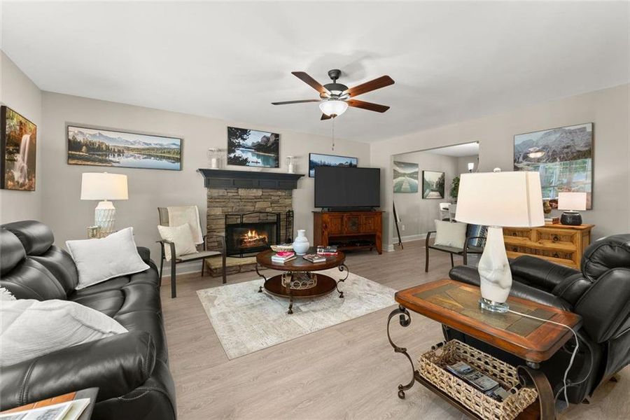 Furnished interior view inside a new home in , Clermont (Image 11).