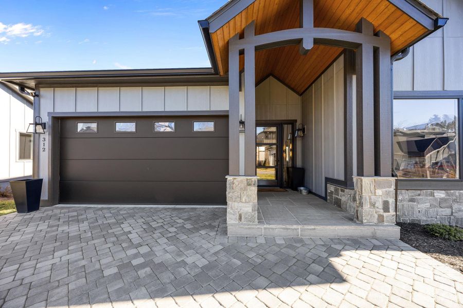 Exterior details and patio area of a home in , Arden (Image 26).