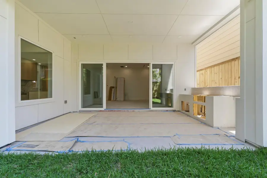 Backyard covered patio with a built-in outdoor kitchen and easy access to the main living area. Potential for a future pool! Backyard covered patio with a built-in outdoor kitchen and easy access to the main living area. Potential for a future pool!