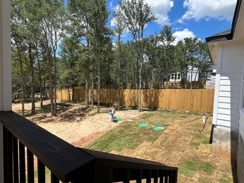 View from the back porch. View from the back porch.