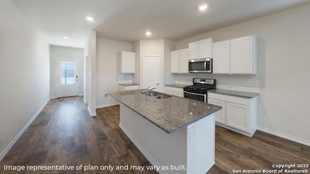 Furnished interior view inside a new home in Brookstone Creek, San Antonio (Image 4).