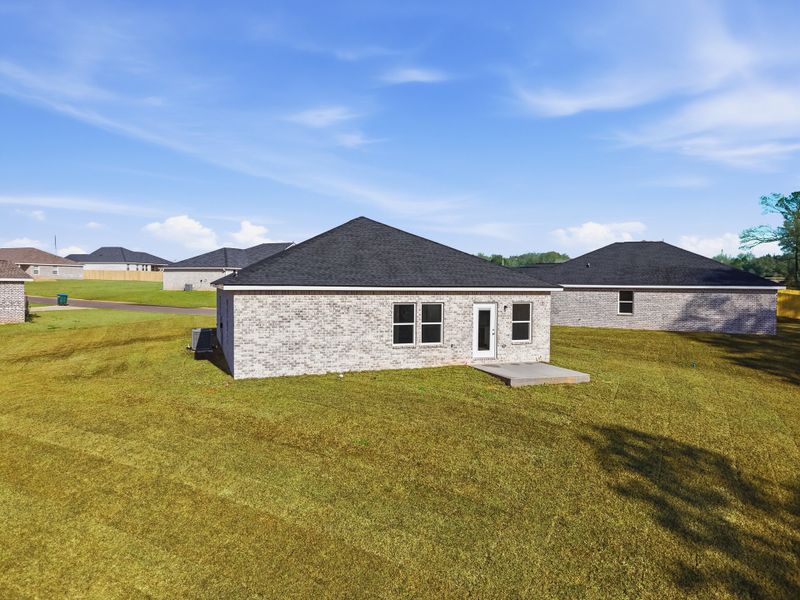 Exterior details and patio area of a home in Southern Day Chateau, Baker (Image 22).