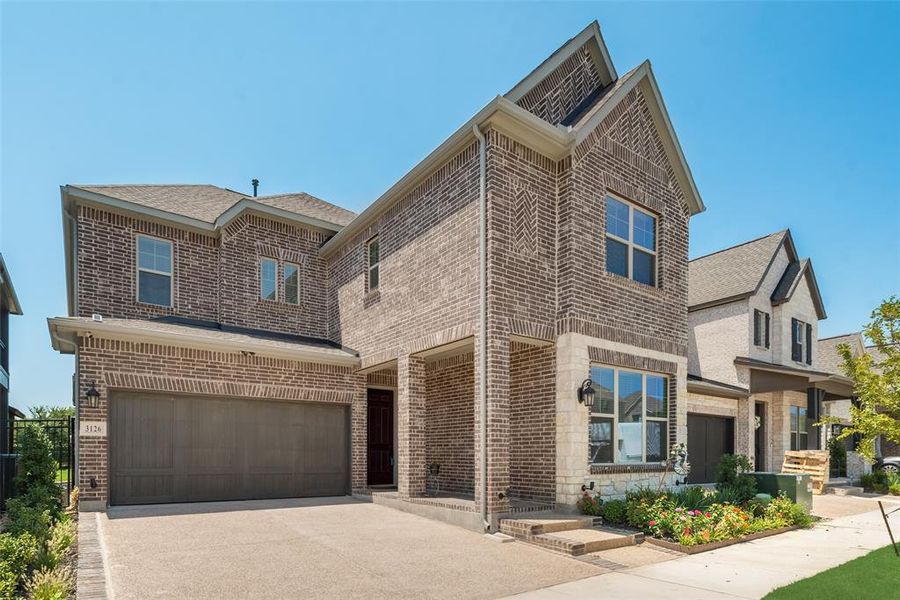 Front exterior of a new home in , Arlington, TX, highlighting curb appeal (Image 21).