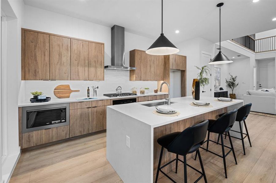Furnished interior view inside a new home in , Dallas (Image 15).