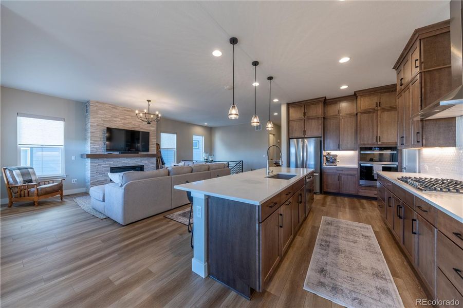 Furnished interior view inside a new home in Gallery at The Canyons, Castle Pines (Image 13). Furnished interior view inside a new home in Gallery at The Canyons, Castle Pines (Image 13).