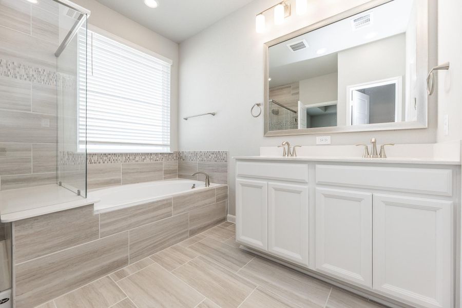 Furnished interior view inside a new home in Dunvale Village - Patio Home Collection, Houston (Image 5).