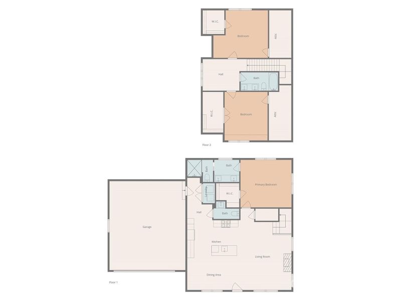 2D floor plan layout of this home in , Brevard, NC (Image 4).