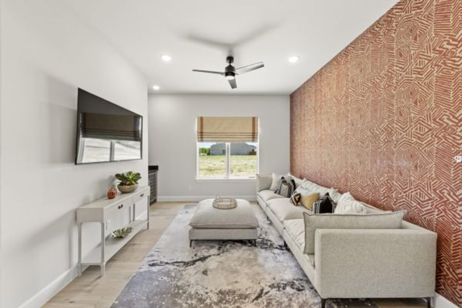 Furnished interior view inside a new home in The Highlands, Rockwall (Image 9).