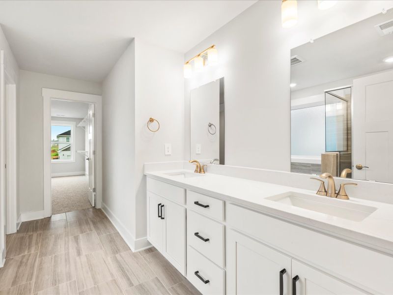 Furnished interior view inside a new home in Cedar Shoals - Signature Collection, Piedmont (Image 8). Furnished interior view inside a new home in Cedar Shoals - Signature Collection, Piedmont (Image 8).