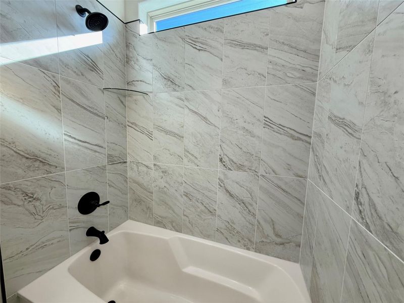 Full bath with bathing tub / shower combination