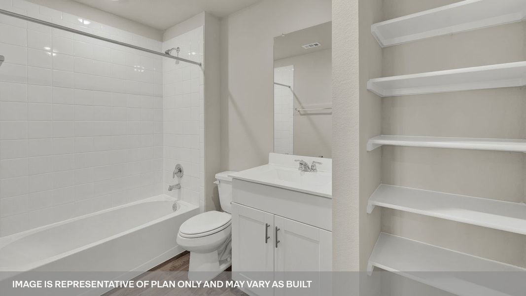 Furnished interior view inside a new home in Whisper South, San Marcos (Image 14).