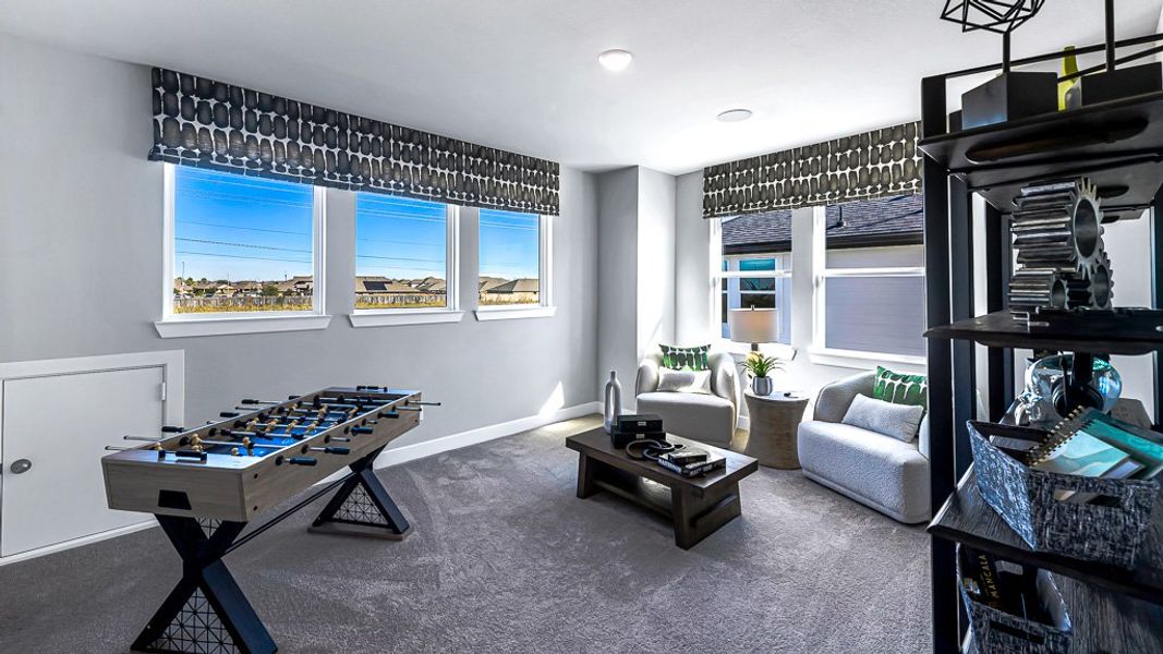 Furnished interior view inside a new home in Avalon at Cypress, Cypress (Image 25).