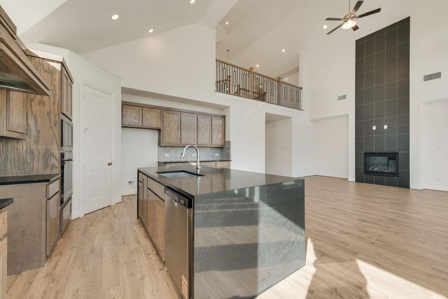 Furnished interior view inside a new home in Cedar Ridge Estates, Grand Prairie (Image 9). Furnished interior view inside a new home in Cedar Ridge Estates, Grand Prairie (Image 9).