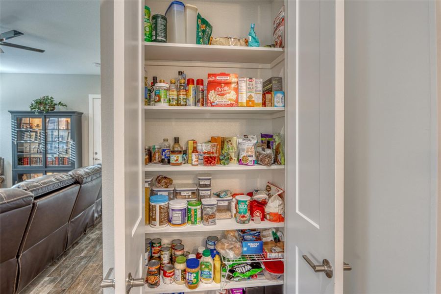 View of storage area