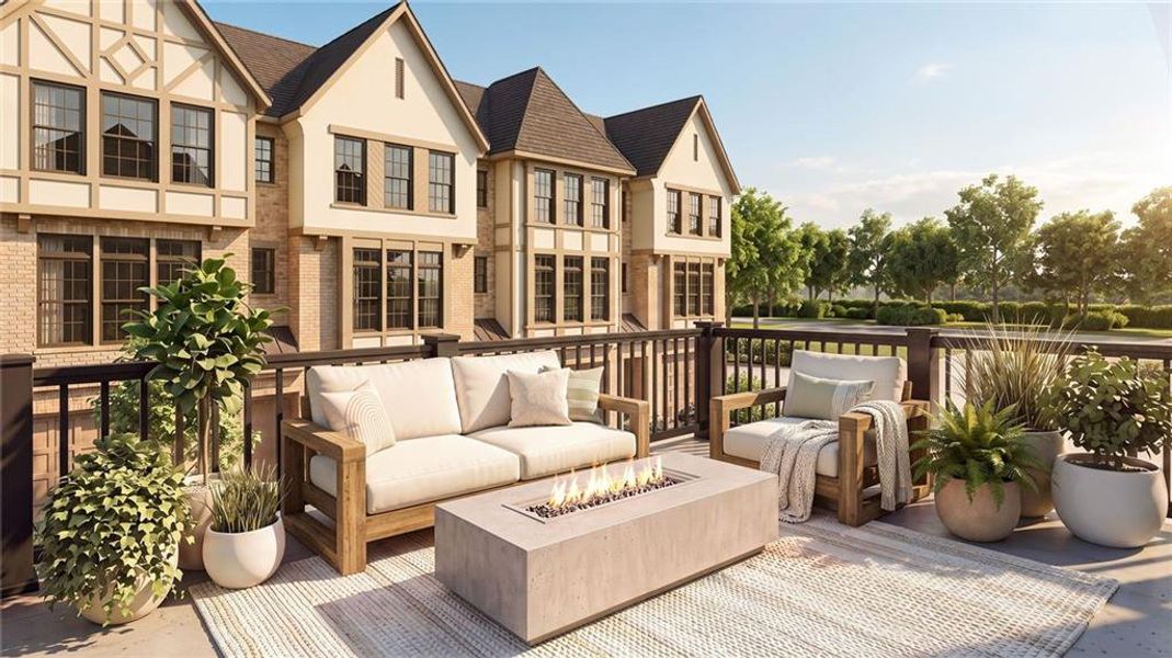 Exterior details and patio area of a home in , Alpharetta (Image 3).
