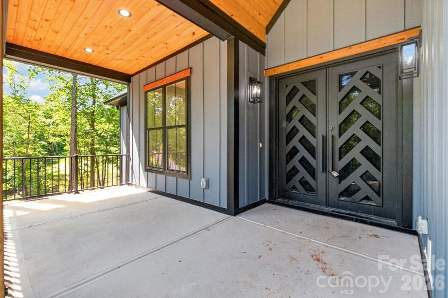 Exterior details and patio area of a home in , Statesville (Image 3).