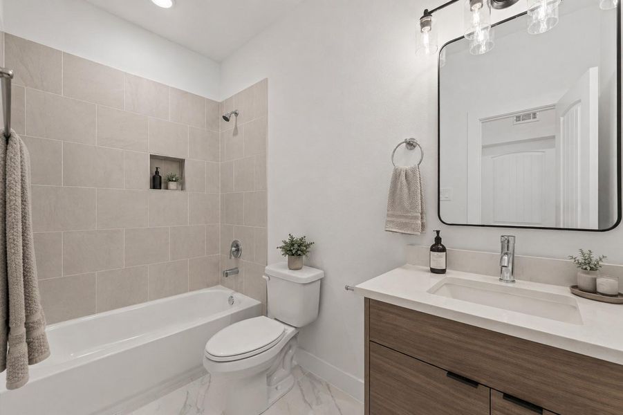 Furnished interior view inside a new home in , Houston (Image 30).