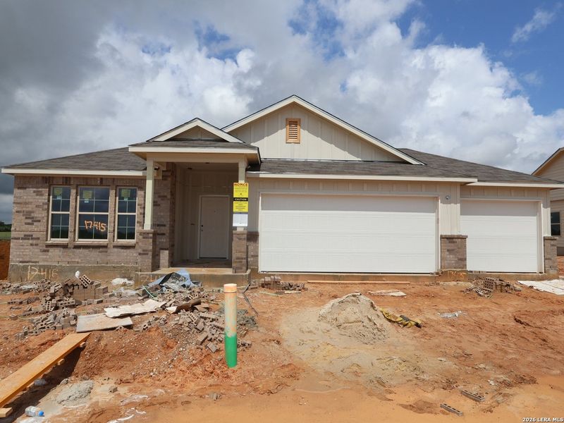 In-progress construction of a new home in Hickory Ridge, Elmendorf, TX (Image 29).