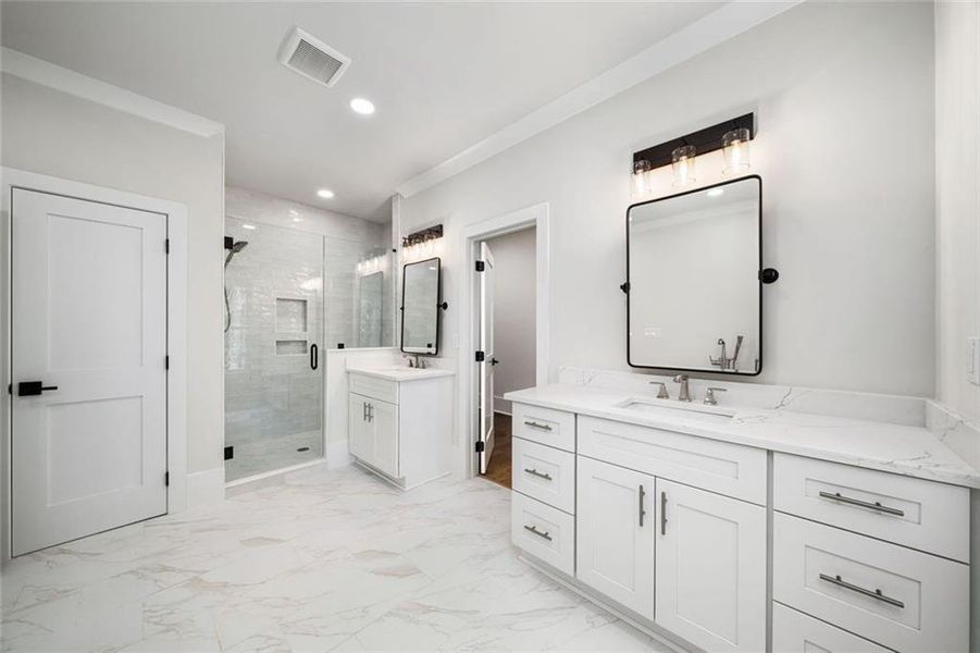 Furnished interior view inside a new home in , Atlanta (Image 15).