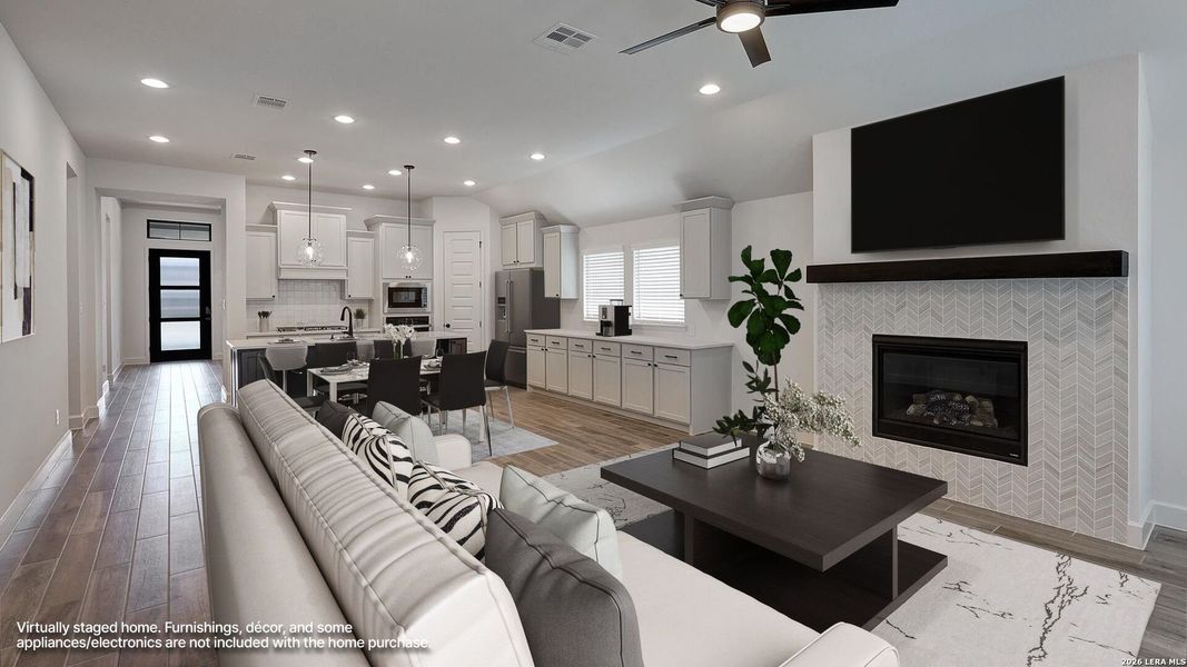 Furnished interior view inside a new home in Esperanza, Boerne (Image 10).