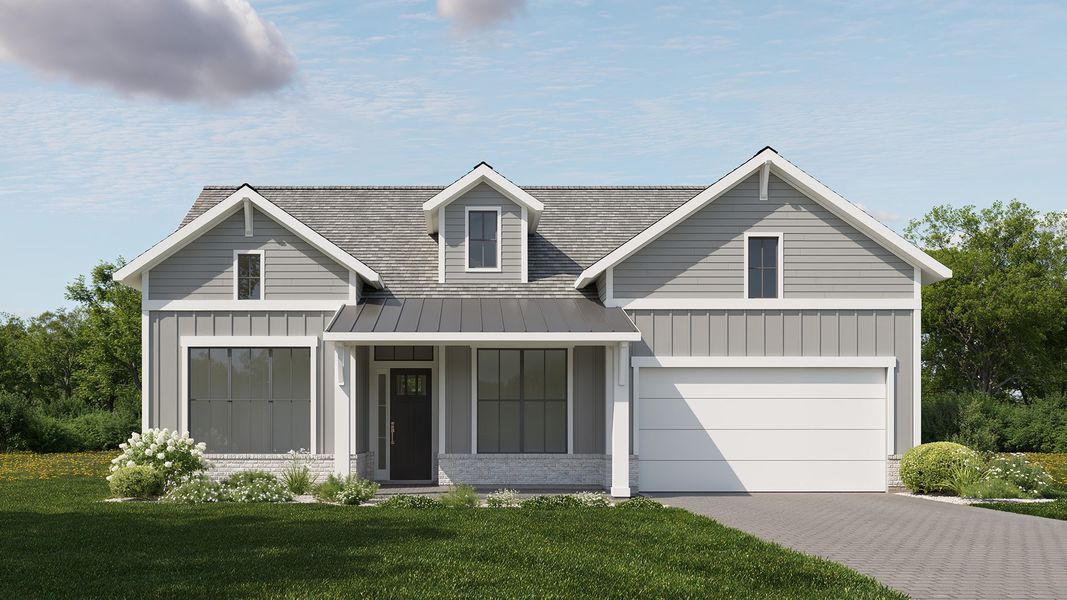 Representative exterior photo of a completed home built from the 3063J by Perry Homes in Hyland Trail, Green Cove Springs, FL (Image 4).