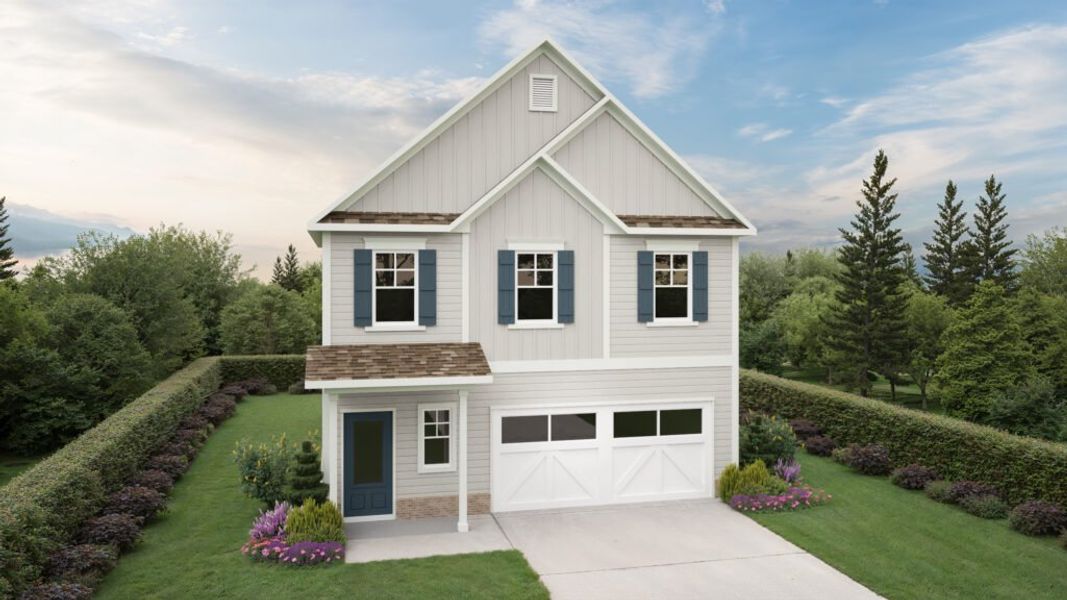 Representative exterior photo of a completed home built from the The Bradshaw II by Direct Residential Communities in Neely Farm, Covington, GA (Image 5).