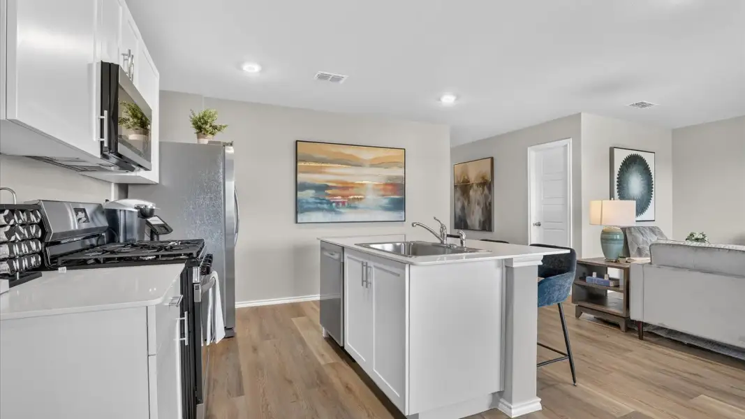 Furnished interior view inside a new home in Springhill South, Boyd (Image 8).