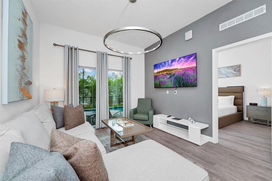 Furnished interior view inside a new home in , Davenport (Image 20).