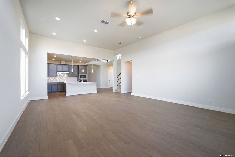 Spacious, unfurnished interior of a new home in The Woodlands at Medina Hills, Mico (Image 36).