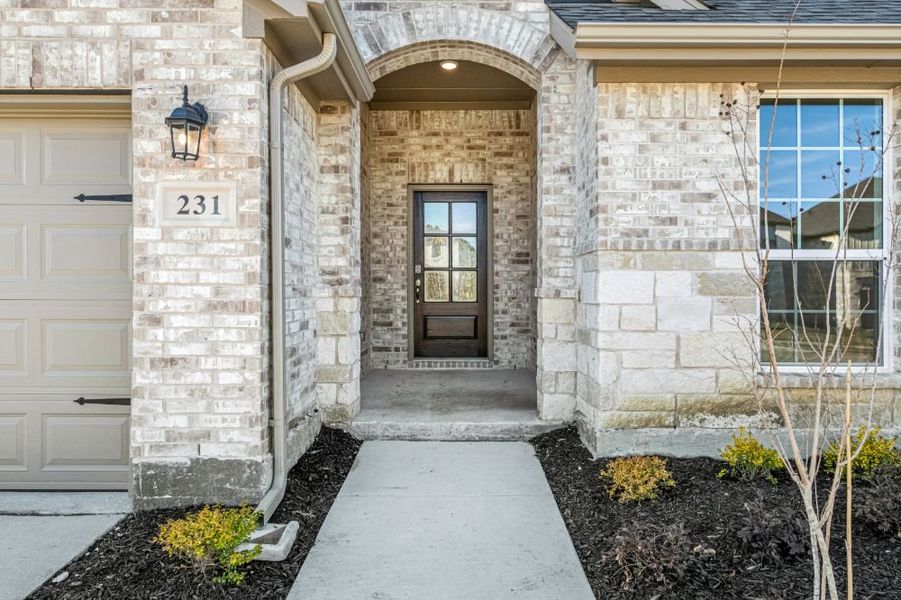 Representative exterior details of a home built from the San Jacinto by UnionMain Homes in Legacy Hills, Celina (Image 3).