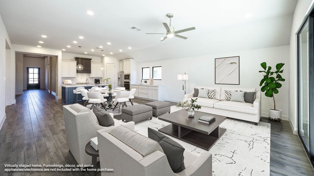 Furnished interior view inside a new home in Flora, Hutto (Image 6).
