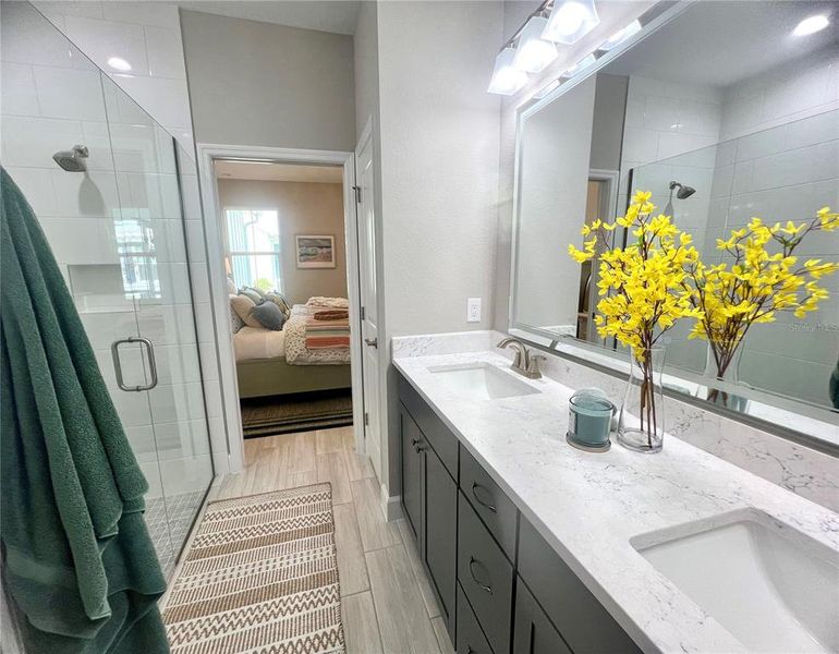 Furnished interior view inside a new home in , Daytona Beach (Image 37).