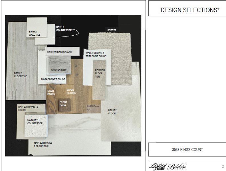 Representative photo of design selections for 3533 Kings Court