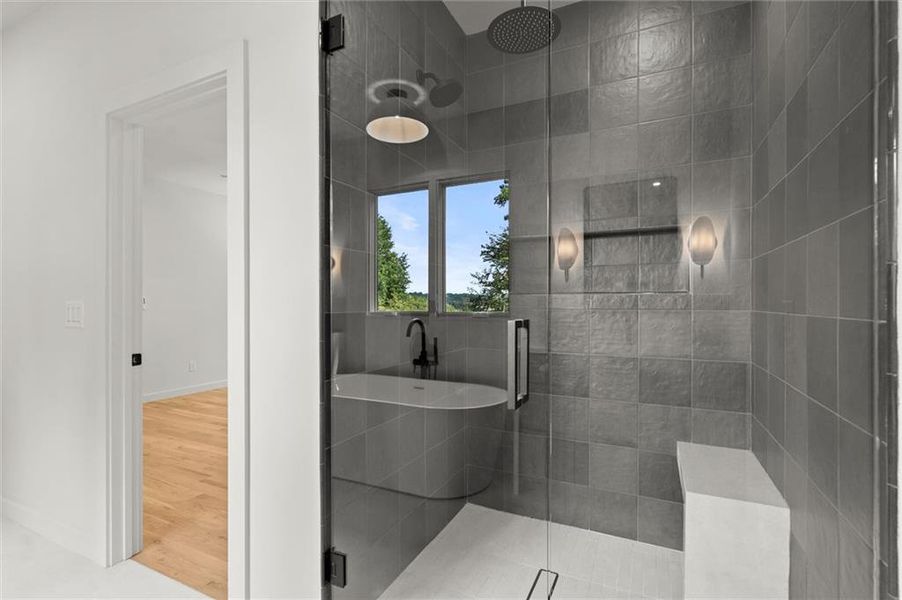 Furnished interior view inside a new home in , Atlanta (Image 15). Furnished interior view inside a new home in , Atlanta (Image 15).