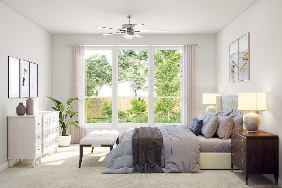 Furnished interior view inside a new home in Trillium, Richmond (Image 8). Furnished interior view inside a new home in Trillium, Richmond (Image 8).